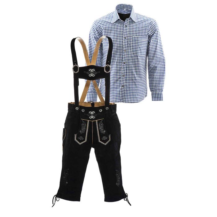 Lederhosen-set-zwart-blauw